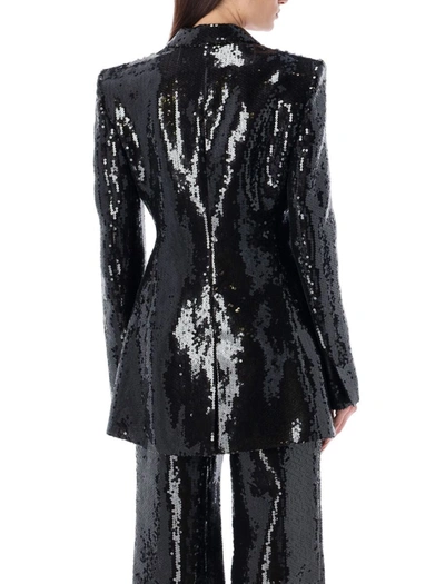 Shop Alberta Ferretti Sequins Blazer In Black