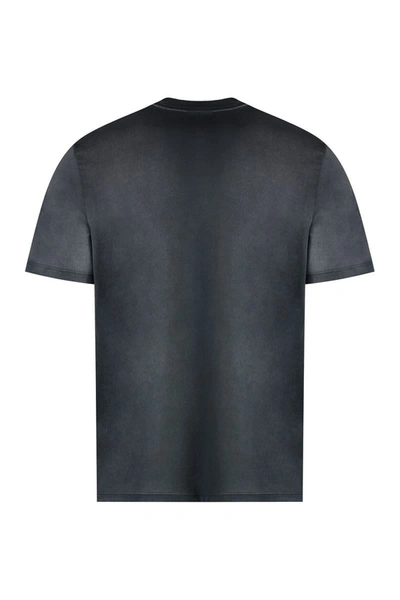 Shop Amiri Cotton Crew-neck T-shirt In Grey