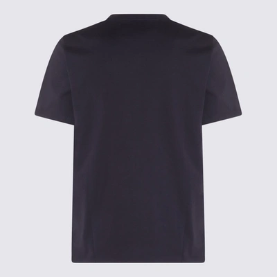 Shop C.p. Company Navy Blue Cotton T-shirt In Eclipse