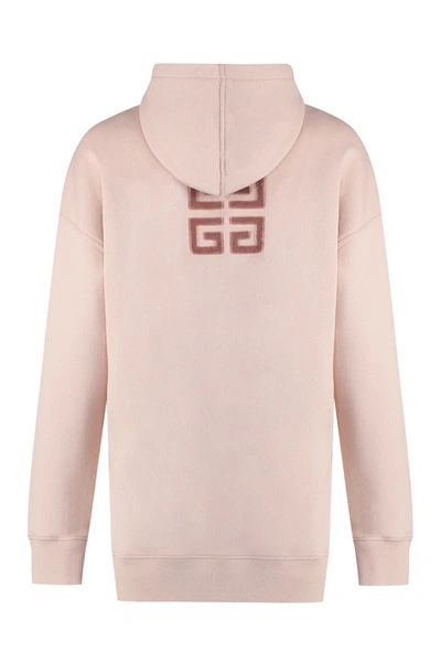 Shop Givenchy Cotton Hoodie In Pink
