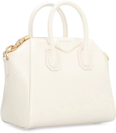 Shop Givenchy Leather Antigona Mini-handbag In White