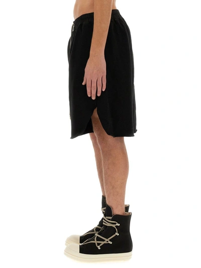 Shop Rick Owens Drkshdw Cotton Bermuda Shorts In Black