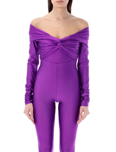 Shop The Andamane Kendall Bodysuit In Purple