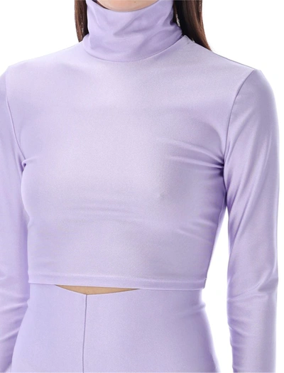 THE ANDAMANE THE ANDAMANE TURTLENECK CROP TOP 