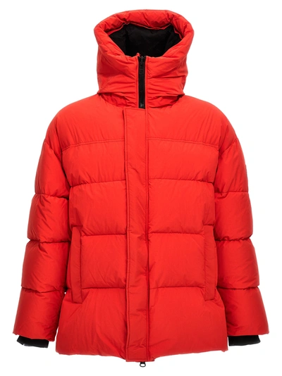 Shop Doublet Animal Trim Casual Jackets, Parka Red