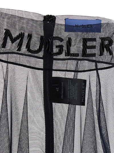 Shop Mugler Body Mesh Underwear, Body Black