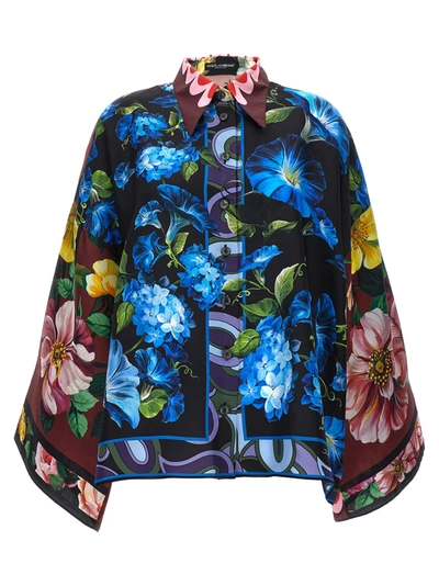 Shop Dolce & Gabbana Floral Print Shirt Shirt, Blouse Multicolor