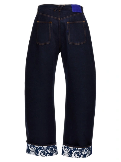 Shop Burberry Heavy Denim Jeans Blue