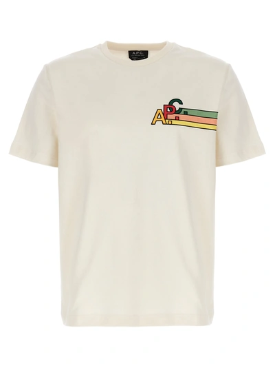 Shop Apc Isaac T-shirt White