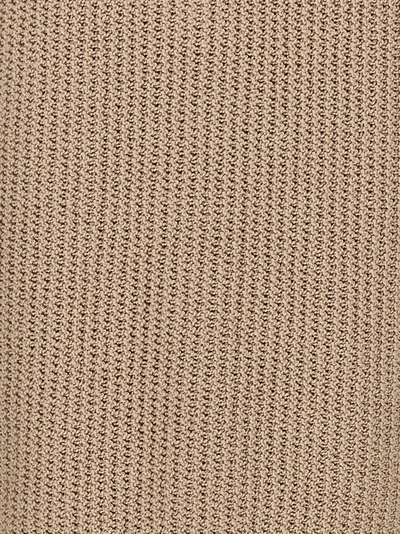 Shop Brioni Knitted  Shirt Polo Beige