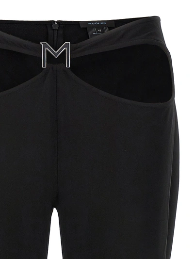 Shop Mugler M Cut-out Pants Black