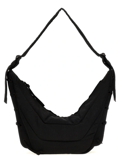 Shop Lemaire Medium Soft Game Shoulder Bags Black