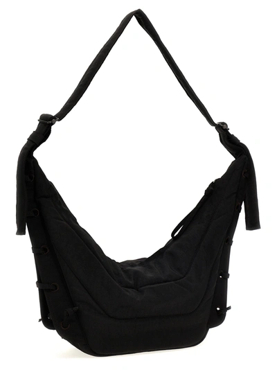 Shop Lemaire Medium Soft Game Shoulder Bags Black