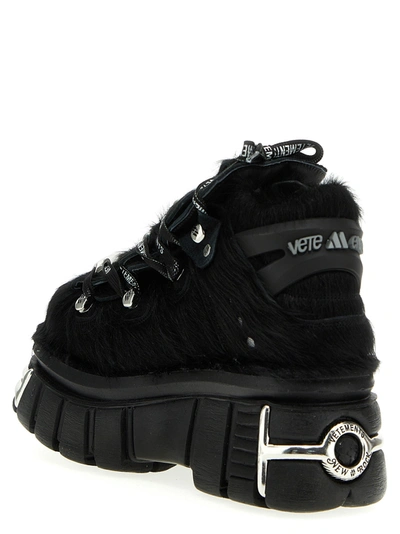 Shop Vetements Platform Sneakers Black