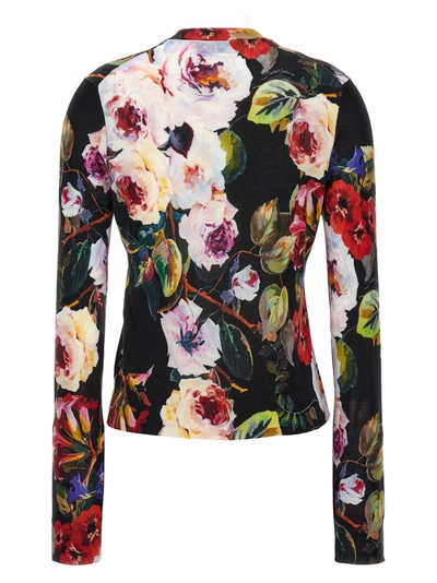 Shop Dolce & Gabbana Roseto Sweater, Cardigans Multicolor