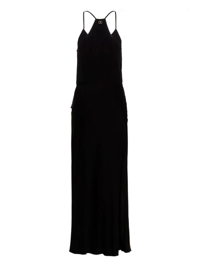 Shop Twinset Satin Maxi Dress Dresses Black