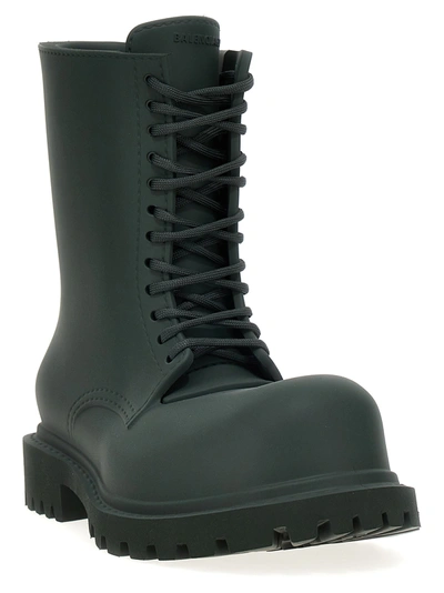 Shop Balenciaga Steroid Boots, Ankle Boots Green
