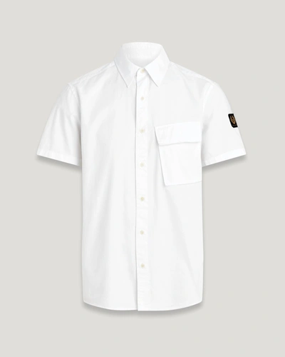 Shop Belstaff Scale Short Sleeve Shirt In White