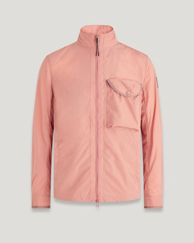 Shop Belstaff Quarter Überhemd Für Herren Shimmer Shell In Rust Pink