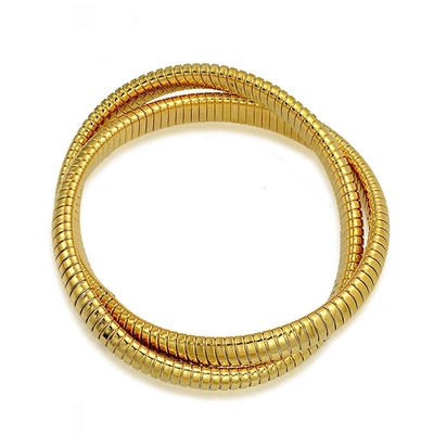 Liv Oliver 18k Gold Interlocking Bracelet In Gold