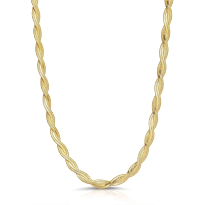 Shop Liv Oliver 18k Gold Woven Goddess Necklace