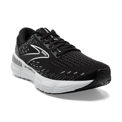 Shop Brooks Men's Glycerin Gts 20 Running Shoes - D/medium Width In Black./white/alloy In Multi