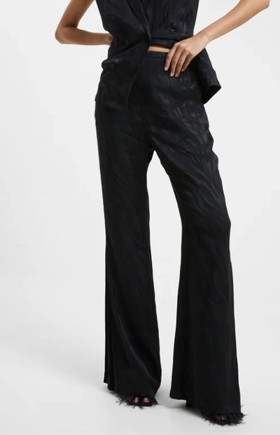 Shop French Connection Women's Satin Trousers In Black