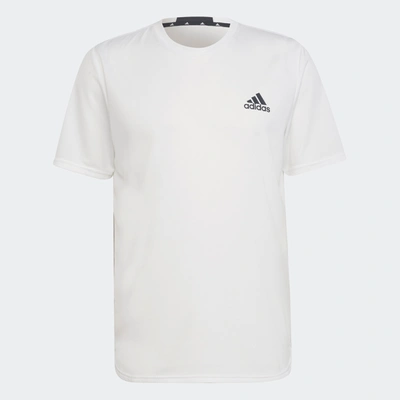 Shop Adidas Originals Men's Adidas Aeroready Designed For Movement Tee In White