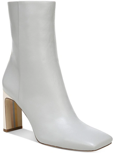 Shop Sam Edelman Anika Womens Leather Mid-calf Boots In White