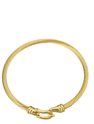 Stephen Oliver 18k Gold Plated Bangle In Gold