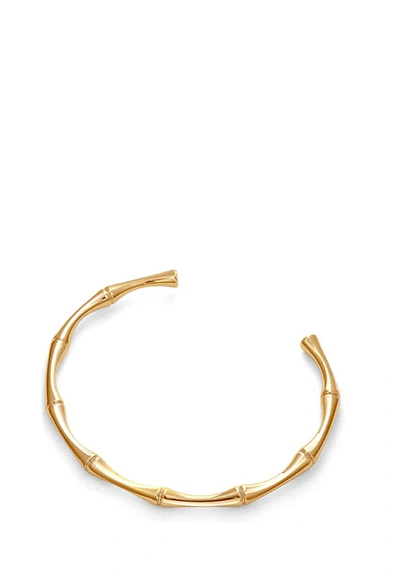 Liv Oliver 18k Gold Open Cuff Bangle In Gold