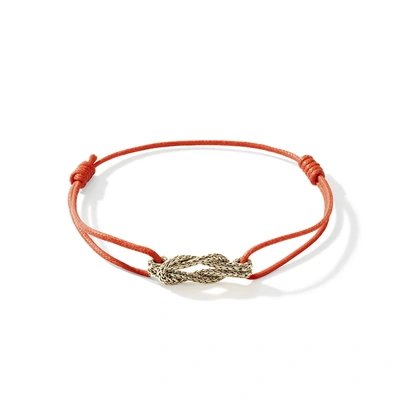 Shop John Hardy Love Knot Minicord Bracelet In Orange