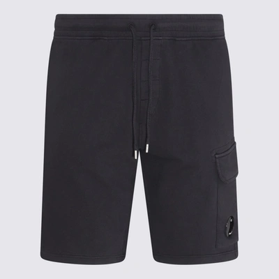 Shop C.p. Company Black Cotton Track Shorts