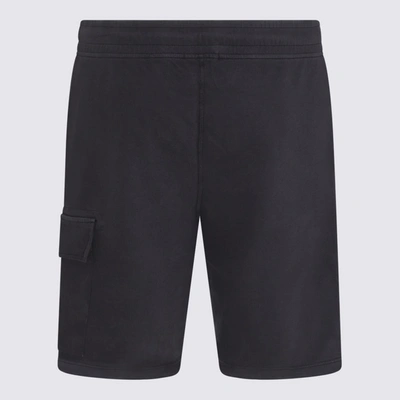 Shop C.p. Company Black Cotton Track Shorts