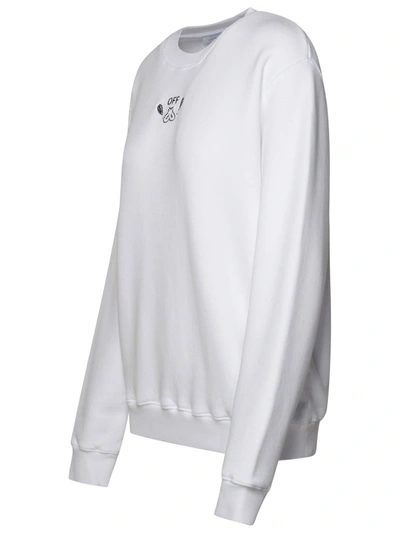 Shop Off-white White Cotton Sweatshirt