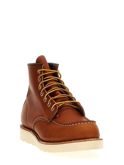 Shop Red Wing Shoes 'classic Moc' Ankle Boots In Brown