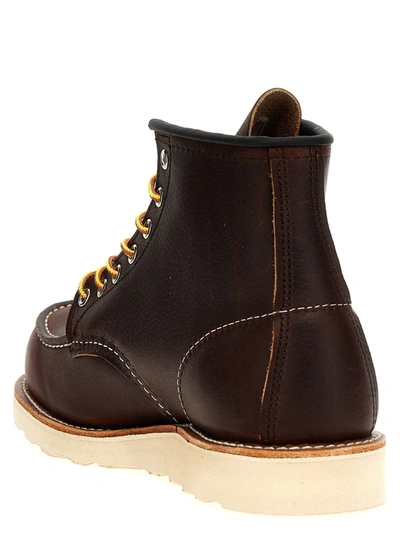 Shop Red Wing Shoes 'classic Moc' Ankle Boots In Brown