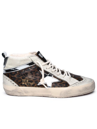 Shop Golden Goose Brown Leather Sneakers