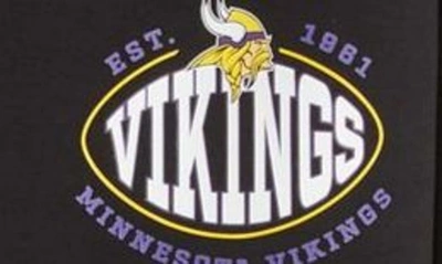 Shop Hugo Boss X Nfl Cotton Blend Joggers In Minnesota Vikings Black