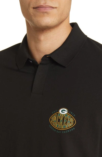 Shop Hugo Boss X Nfl Cotton Polo In Green Bay Packers Black