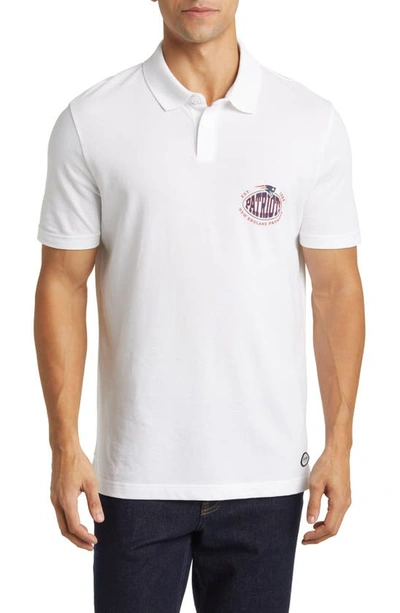 Shop Hugo Boss X Nfl Cotton Polo In New England Patriots White