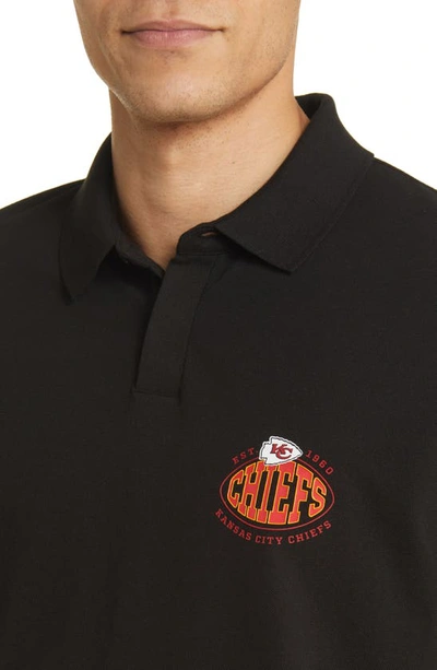 Shop Hugo Boss Boss X Nfl Cotton Polo In Kansas City Chiefs Black