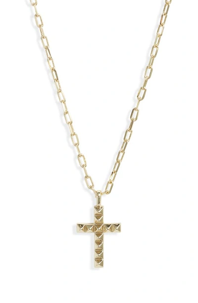 Shop Kendra Scott Jada Cross Pendant Necklace In Gold