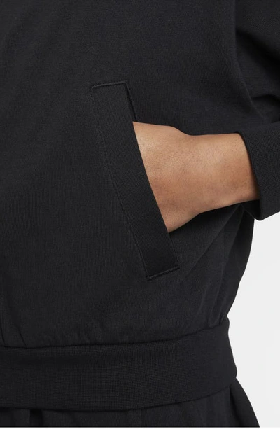 Shop Nike Kids' Sportswear Cotton Jersey Hoodie In Black/ Flat Pewter