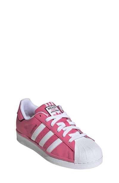 Shop Adidas Originals Kids' Superstar Sneaker In Pink Fusion/ White/ Black