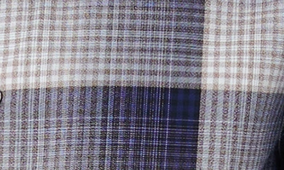 Shop Bugatchi Julian Classic Fit Check Print Cotton Button-up Shirt In Mocha