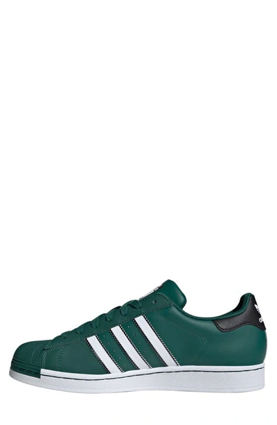 Shop Adidas Originals Superstar Sneaker In Collegiate Green/ White/ Black