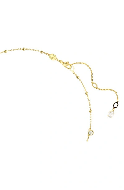 Shop Swarovski Imber Crystal Station Necklace In Gold