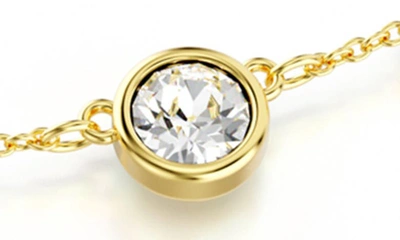 Shop Swarovski Imber Crystal Station Necklace In Gold