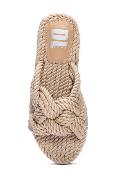 Shop Dirty Laundry Knotty Rope Platform Sandal In Natural